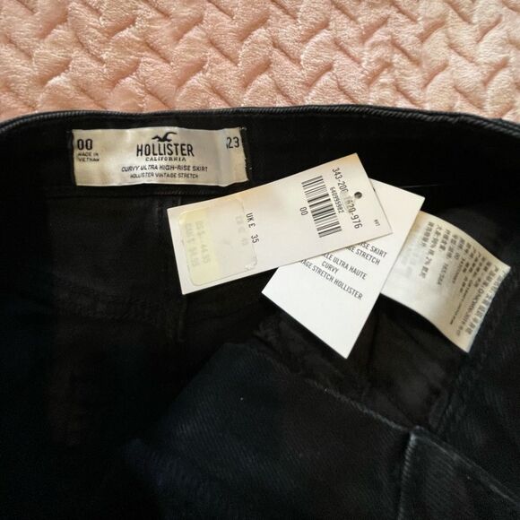 NWT Hollister Curvy Ultra-High Rise Vintage Stretch Skirt Womens Waist Size 00 - Picture 4 of 4